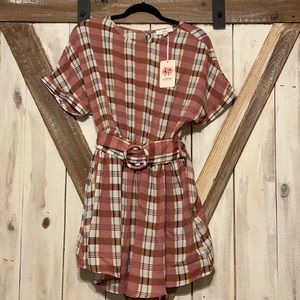 Plaid Short dress